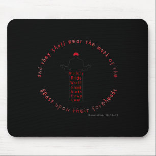 Falscher Prophet gegen Trump Funny Political Liber Mousepad