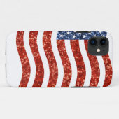 Falscher Sequenzprint American Flag Case-Mate iPhone Hülle (Rückseite (Horizontal))