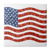 Falscher Sequenzprint American Flag Fliese (Vorderseite)