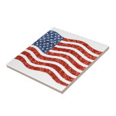 Falscher Sequenzprint American Flag Fliese (Seite)