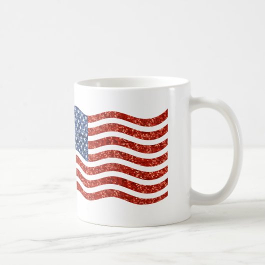 Falscher Sequenzprint American Flag Kaffeetasse (Rechts)