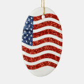 Falscher Sequenzprint American Flag Keramikornament (Rechts)