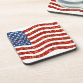 Falscher Sequenzprint American Flag Untersetzer (Linke Seite)