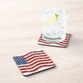Falscher Sequenzprint American Flag Untersetzer (Rechte Seite)