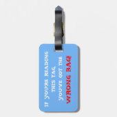 Falscher Taschen-Gepäckanhänger Gepäckanhänger (Rückseite vertikal)