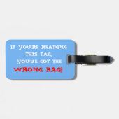 Falscher Taschen-Gepäckanhänger Gepäckanhänger (Rückseite horizontal)