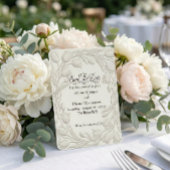 Falsches 3D-Prägung Tulpen Blumenrelief Save The Date