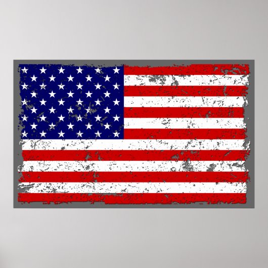 Falsches amerikanisches Flag-Poster Poster (Vorne)