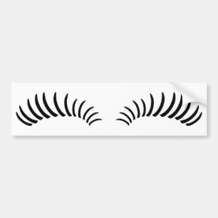 Falsches Augen-Peitschen Autoaufkleber