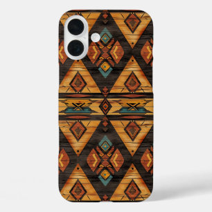 Falsches Azteken-Holzkorn iPhone 16 Plus Hülle