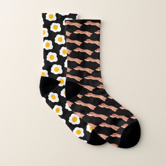 Falsches Bacon und Eier Socken (Paar)