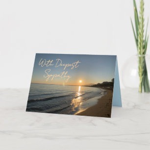 Falsches Beileid Sunset Beach Card Dankeskarte