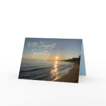 Falsches Beileid Sunset Beach Card