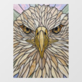 Falsches Bleiglas-Adler-Kunstwerk Fensteraufkleber (Blatt)