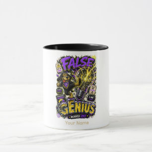 Falsches Genie Personalisiert Lustig Sarkastisch Tasse