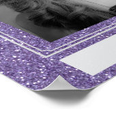 Falsches Glitter-Personal-Portrait-Plakat Poster (Ecke)