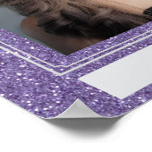 Falsches Glitter-Personal-Porträt-Poster Poster (Ecke)
