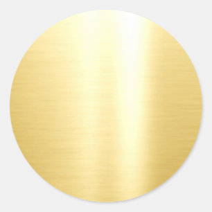 Falsches Gold Glamouröses Leeres Template Elegant Runder Aufkleber