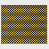 Falsches Gold und Schwarz  Geschenkpapier (Flach)