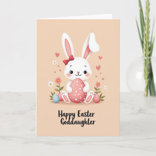Falsches Goldhasenei Ostern Karte
