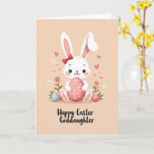 Falsches Goldhasenei Ostern Karte (Gelbe Blume)