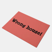 Falsches Haus Funny Rude Sprichwort Fußmatte (Schrägansicht)