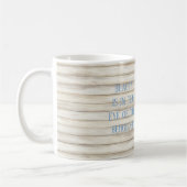 Falsches Holz Blaue Seestern Strand Kaffeetasse (Links)