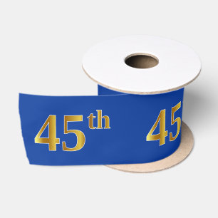 Falsches/Imitations-Gold "45." Ereignis-Nummer (Bl Satinband