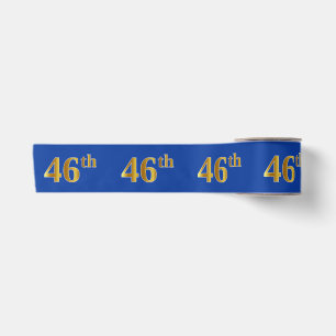 Falsches/Imitations-Gold "46." Ereignis-Nummer (Bl Satinband