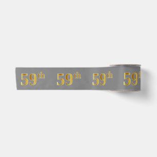 Falsches/Imitations-Gold "59." Ereignis-Nummer (Gr Satinband
