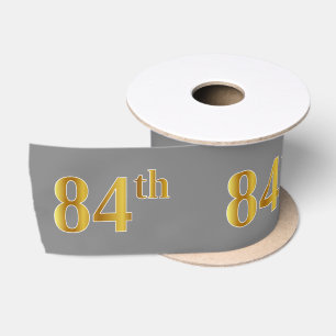 Falsches/Imitations-Gold "84." Ereignis-Nummer (Gr Satinband