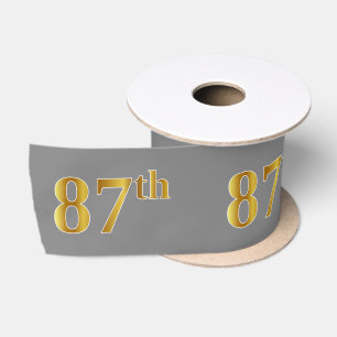 Falsches/Imitations-Gold "87." Ereignis-Nummer (Gr Satinband