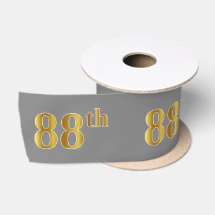 Falsches/Imitations-Gold "88." Ereignis-Nummer (Gr Satinband