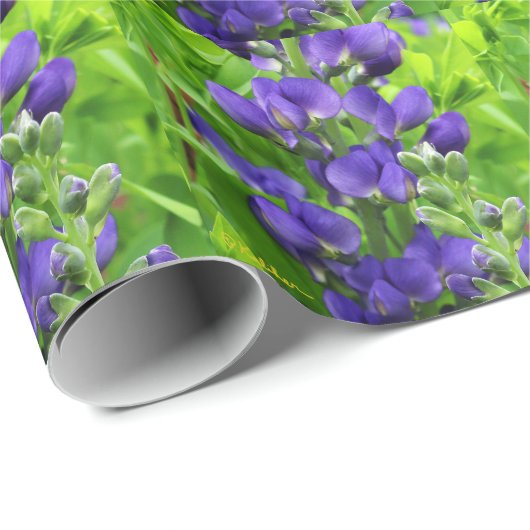 Falsches Indigo Geschenkpapier (Rolleneckpunkt)