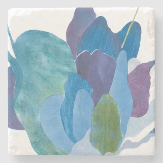 Falsches Indigo I Steinuntersetzer (Vorderseite)