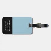 Falsches Indigo III Gepäckanhänger (Rückseite horizontal)