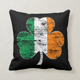 Falsches Irish Flag Kleeblatt Couch Kissen