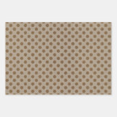 Falsches Kraftpapier mit dunklen Faux-Kraftpapier- Geschenkpapier Set (Vorderseite 2)