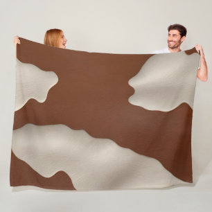 Falsches Kuhleder-Trendy-Luxus-Elegant-Kollektion Fleecedecke
