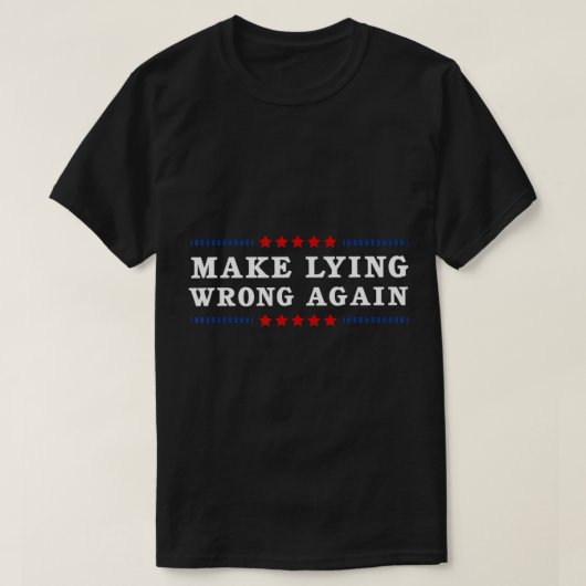 Falsches Lügen gegen Trump.pnng T-Shirt (Design vorne)