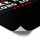 Falsches Lügen gegen Trump Poster (Ecke)