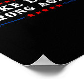 Falsches Lügen gegen Trump Poster (Ecke)