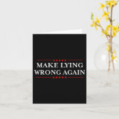 Falsches Lügen wieder ein Geschenk gegen Rassismus Karte (Gelbe Blume)