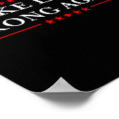 Falsches Lügen wieder ein Geschenk gegen Rassismus Poster (Ecke)