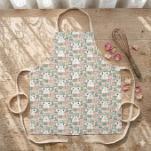 Falsches Patchwork-Pastell-Kitty-Cottage Schürze