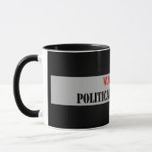 Falsches politisch warnen tasse (Links)