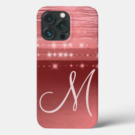 Falsches Roségold-Monogramm Case-Mate iPhone Hülle (Rückseite)
