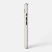 Falsches Rustikales Monogramm aus Jute iPhone 16 Hülle (Linke Seite)