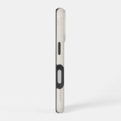 Falsches Rustikales Monogramm aus Jute iPhone 16 Hülle (Rechte Seite)
