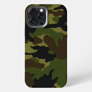 Falsches Tuch grünes Camo-Militärtarnmuster iPhone Hülle